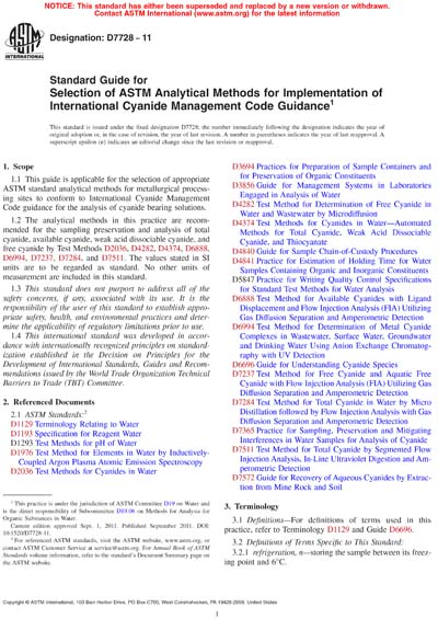 Standards PDF Cover Page