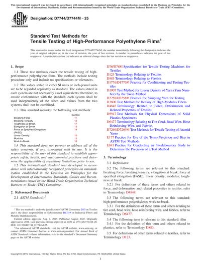 ASTM D7744/D7744M-25 - Standard Test Methods for Tensile Testing of ...