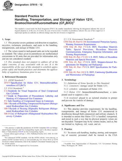 Standards PDF Cover Page