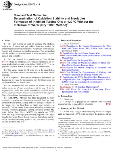 ASTM D7873-13 - Standard Test Method for Determination of Oxidation ...