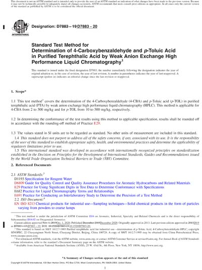 ASTM D7883-20 Red - Standard Test Method for Determination of 4 ...