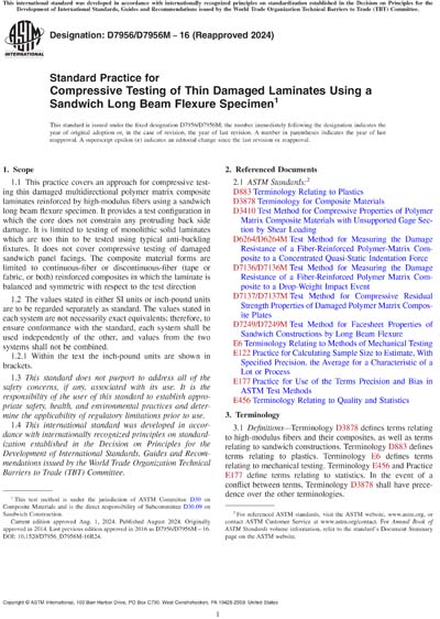 ASTM D7956/D7956M-16(2024) - Standard Practice for Compressive Testing ...