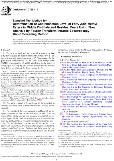 ASTM D7963-21 - Standard Test Method for Determination of Contamination ...