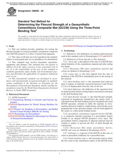 ASTM D8058-25 - Standard Test Method for Determining the Flexural ...