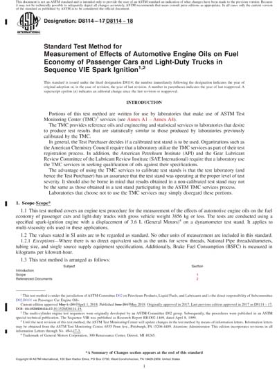 ASTM D8114-18 Red - Standard Test Method for Measurement of Effects of ...