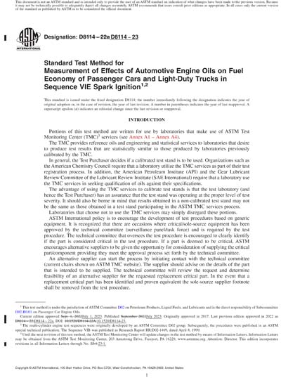 ASTM D8114-23 Red - Standard Test Method for Measurement of Effects of ...