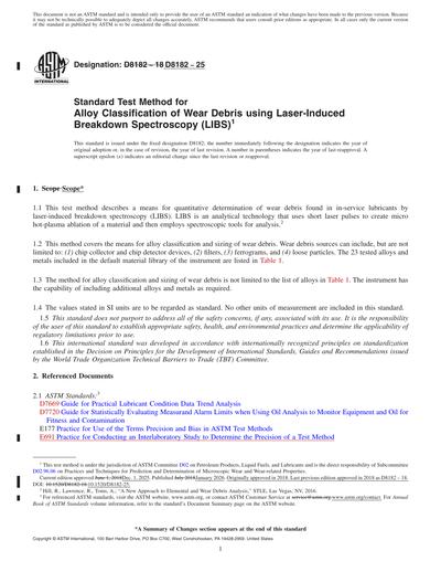 ASTM D8182-25 Red - Standard Test Method for Alloy Classification of ...