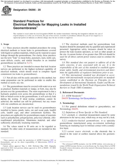 Standards PDF Cover Page