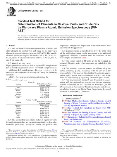 ASTM D8322-25 - Standard Test Method for Determination of Elements in ...