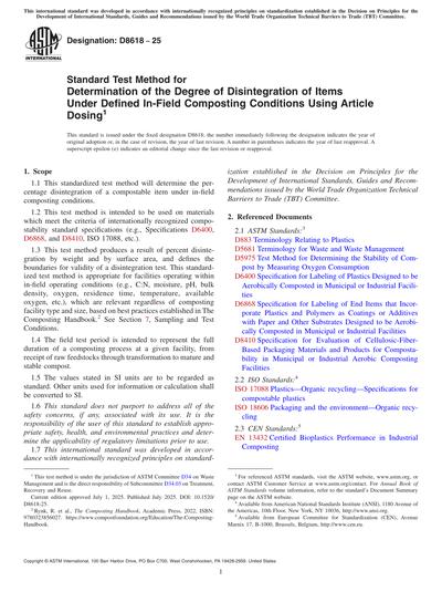 ASTM D8618-25 - Standard Test Method for Determination of the Degree of ...