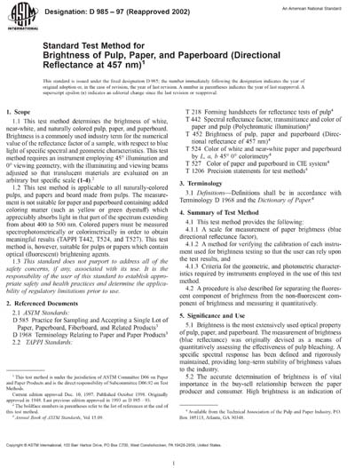 Standards PDF Cover Page