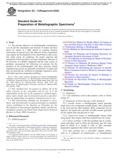 Standards PDF Cover Page