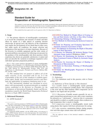 Standards PDF Cover Page