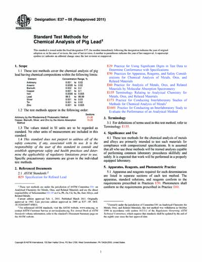 Standards PDF Cover Page