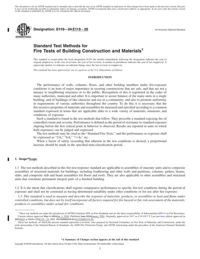 ASTM E119-26 Red - Standard Test Methods for Fire Tests of Building ...