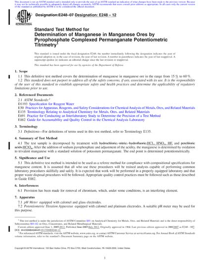 Standards PDF Cover Page
