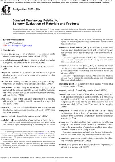 Standards PDF Cover Page