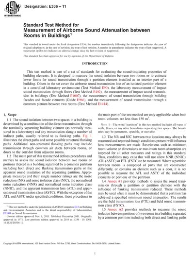 ASTM E336-08 - Standard Test Method for Measurement of Airborne Sound ...