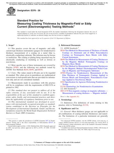 Standards PDF Cover Page