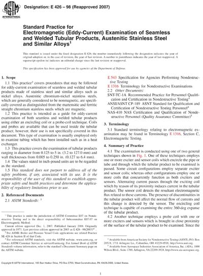 Standards PDF Cover Page