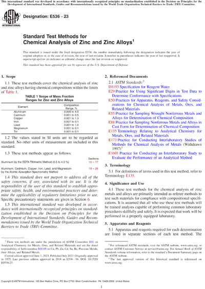 Standards PDF Cover Page