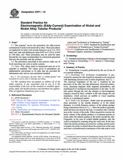 Standards PDF Cover Page
