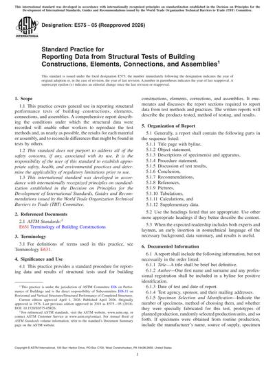 Standards PDF Cover Page