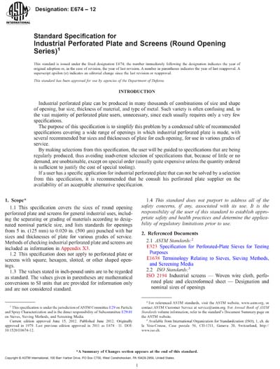 Standards PDF Cover Page