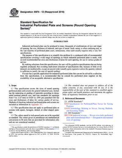 Standards PDF Cover Page