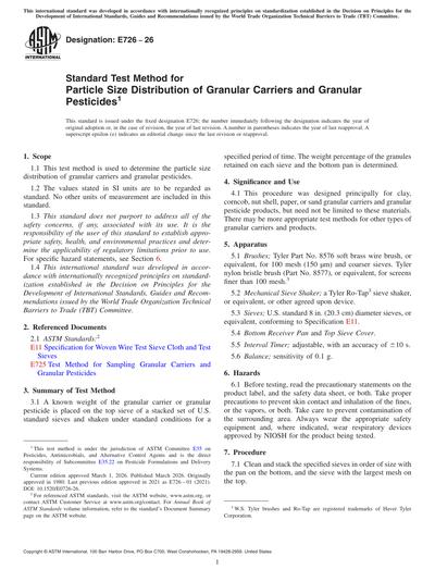Standards PDF Cover Page
