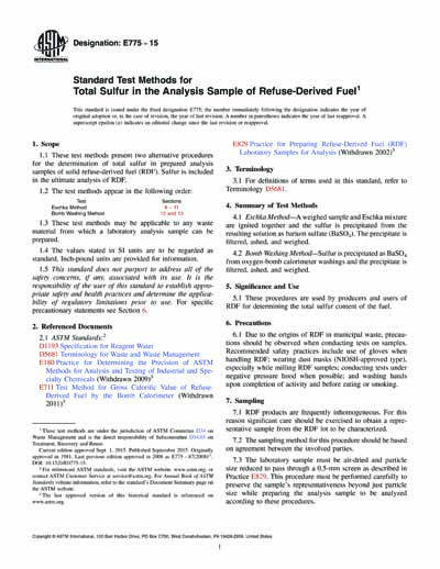 Standards PDF Cover Page