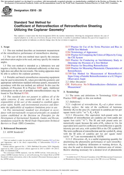 Standards PDF Cover Page