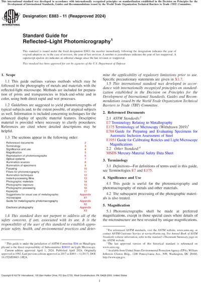 Standards PDF Cover Page