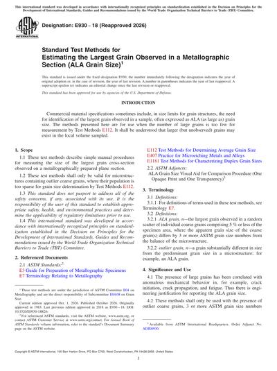 Standards PDF Cover Page