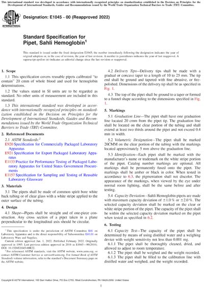 Standards PDF Cover Page