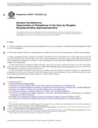 ASTM E1070-25 Red - Standard Test Method for Determination of ...