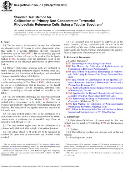 Standards PDF Cover Page
