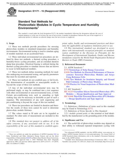 Standards PDF Cover Page