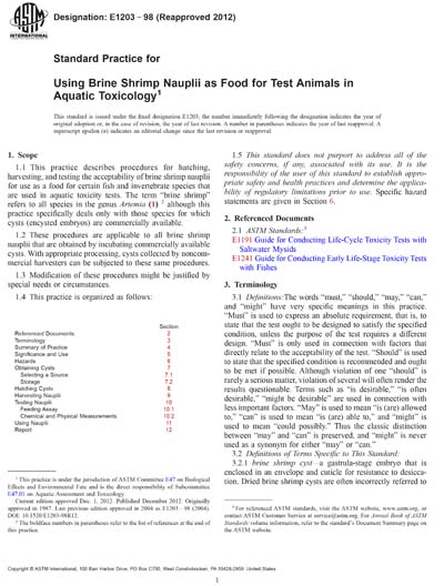 Standards PDF Cover Page