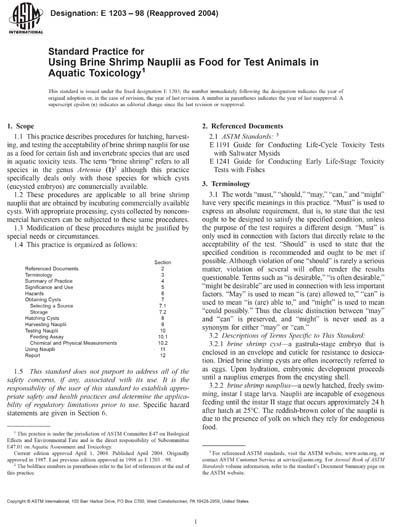 Standards PDF Cover Page