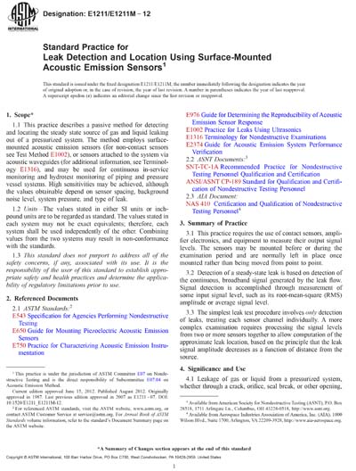 Standards PDF Cover Page