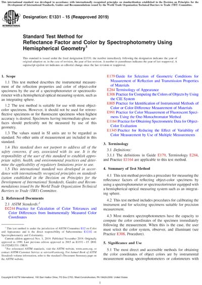 Standards PDF Cover Page