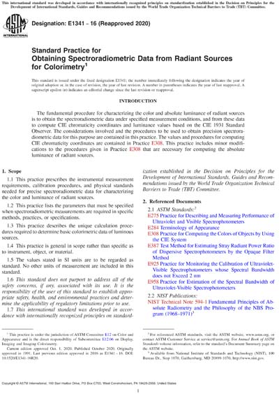 Standards PDF Cover Page
