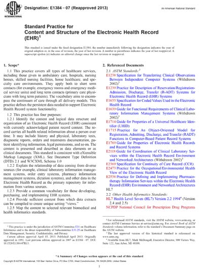 Standards PDF Cover Page