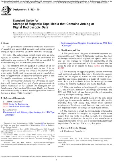 Standards PDF Cover Page