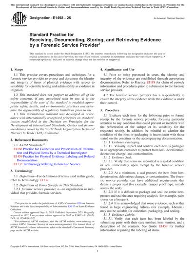 Standards PDF Cover Page