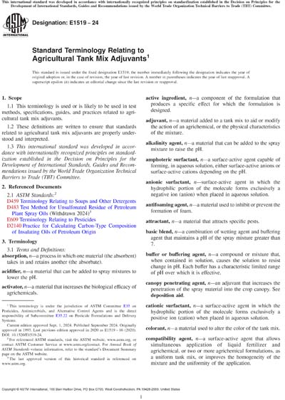Standards PDF Cover Page