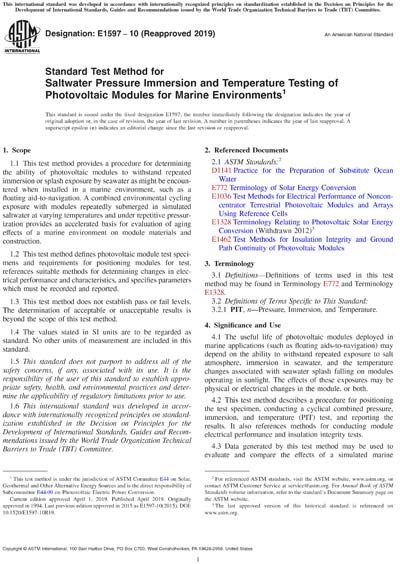 Standards PDF Cover Page