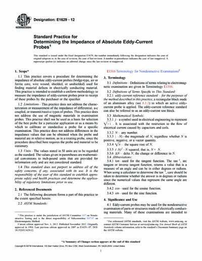 Standards PDF Cover Page