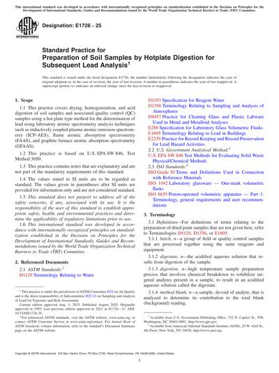 Standards PDF Cover Page